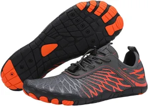 Hike Barefoot Footwear Women Men Pro Barefoot Shoes Fashion Lightweight Mesh Flat Sneakers Comfortable Low Top Non Slip Gym Shoes with Tie Up
