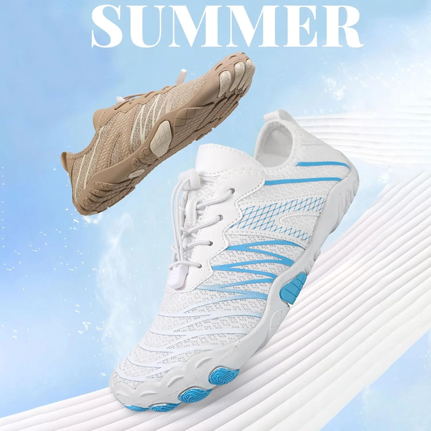 Hiking Barefoot Footwear Womens Shoes Women Healthy Non-Slip Grounded Footwear Barefoot Shoes for Women Quick Dry Hiking Sneakers Wide Toe Box Healthy Non-Slip Lightweight Athletic Shoe