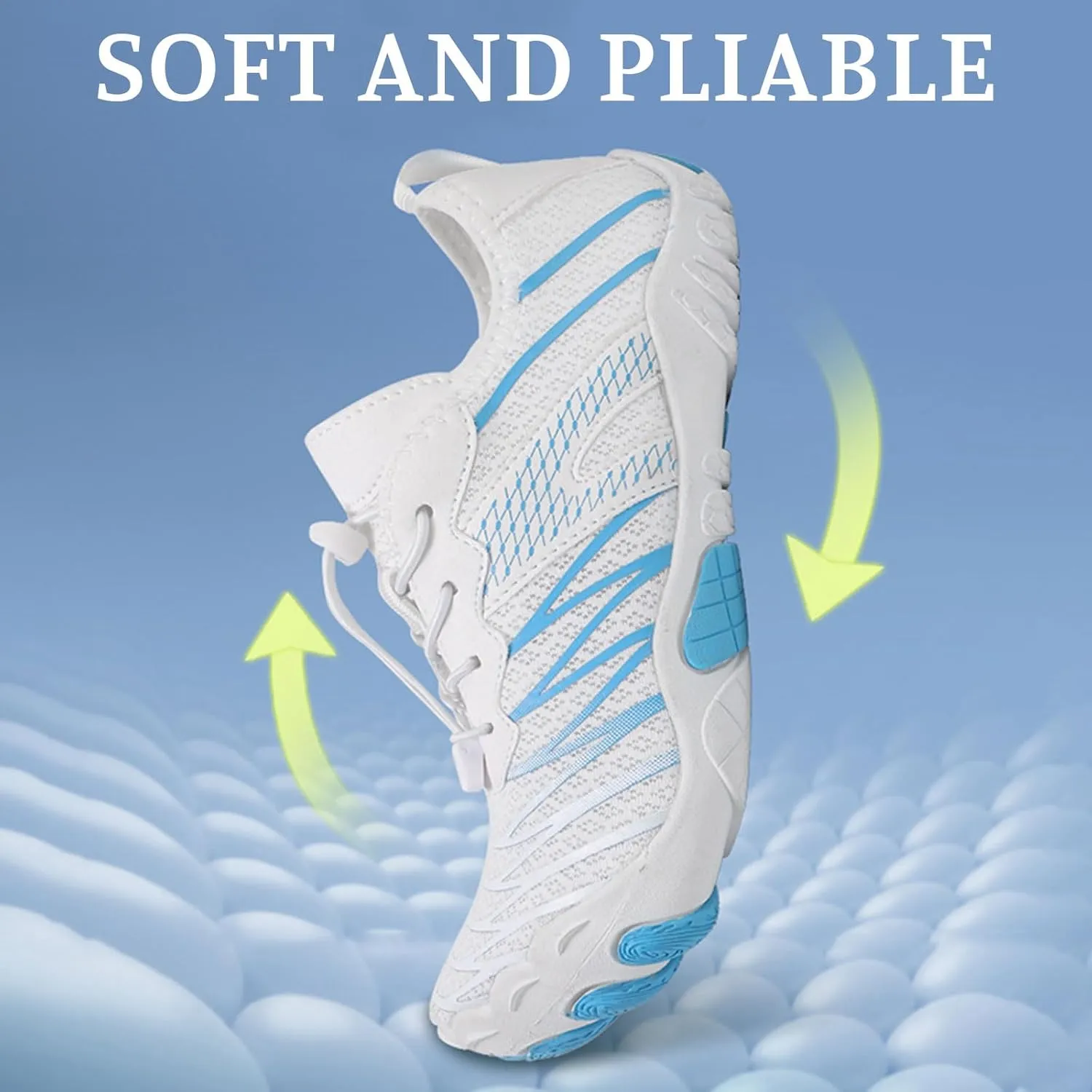Hiking Barefoot Footwear Womens Shoes Women Healthy Non-Slip Grounded Footwear Barefoot Shoes for Women Quick Dry Hiking Sneakers Wide Toe Box Healthy Non-Slip Lightweight Athletic Shoe