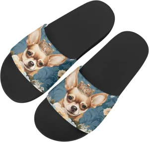Howilath Women's Casual Slide Sandals, Cartoon Animals Print Comfortable Soft Sole Non-Slip Open Toe EVA Flat Sandals