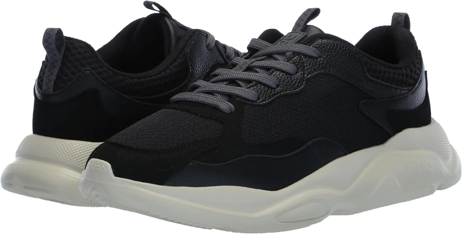 HUGO Men's Running Style Mix Material Sneakers