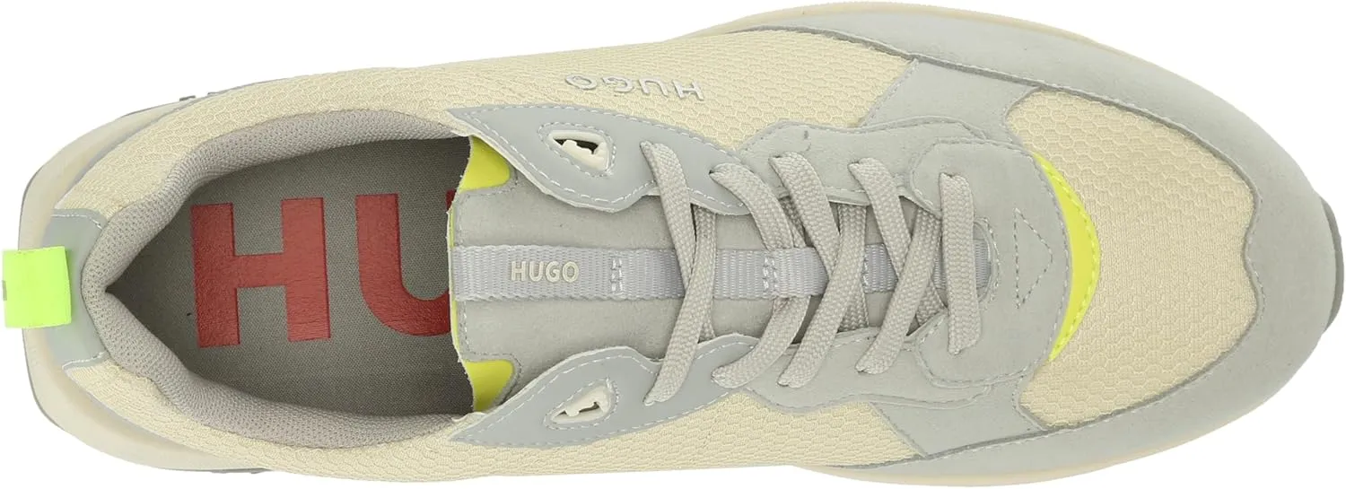HUGO Men's Running Style Mix Material Sneakers