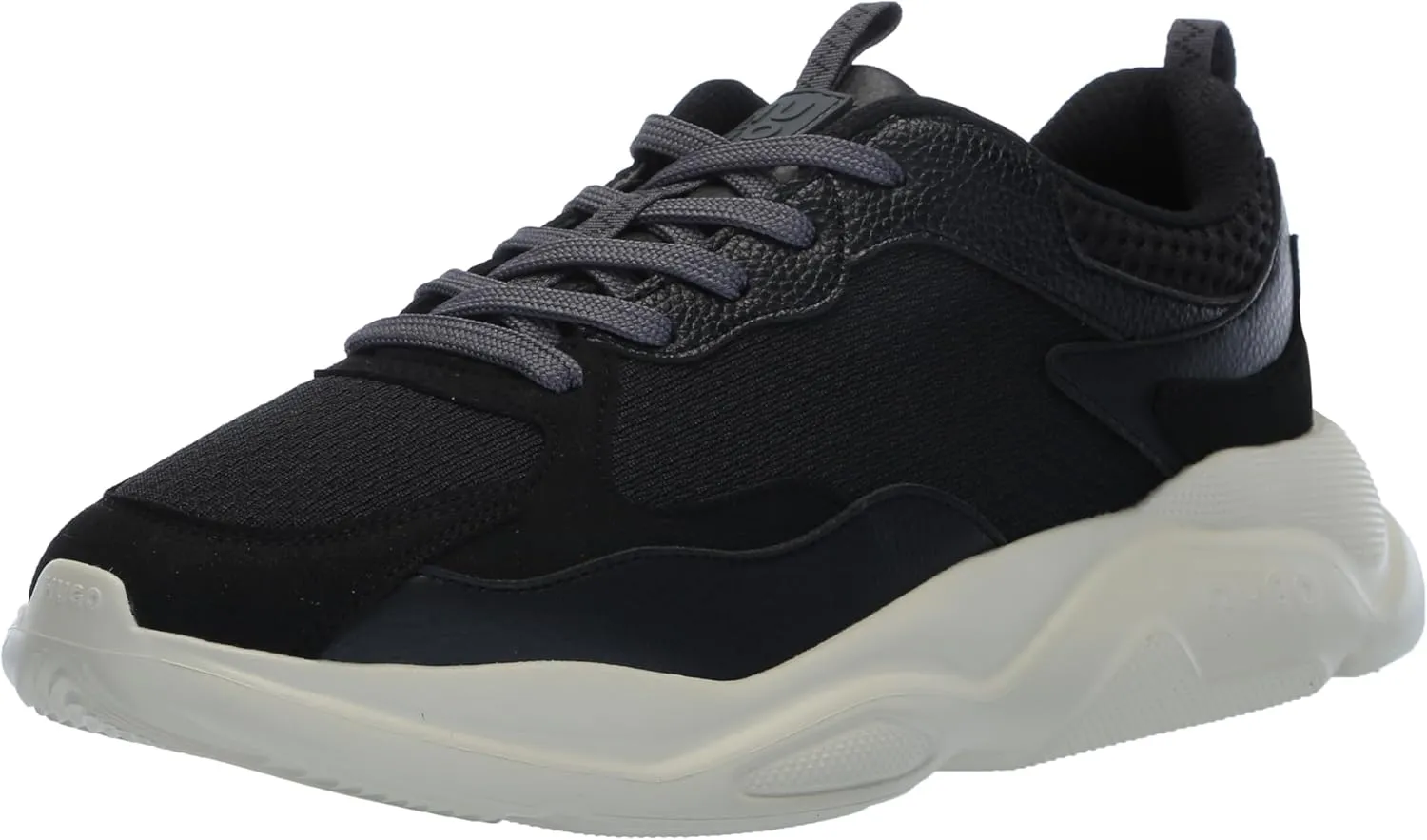 HUGO Men's Running Style Mix Material Sneakers