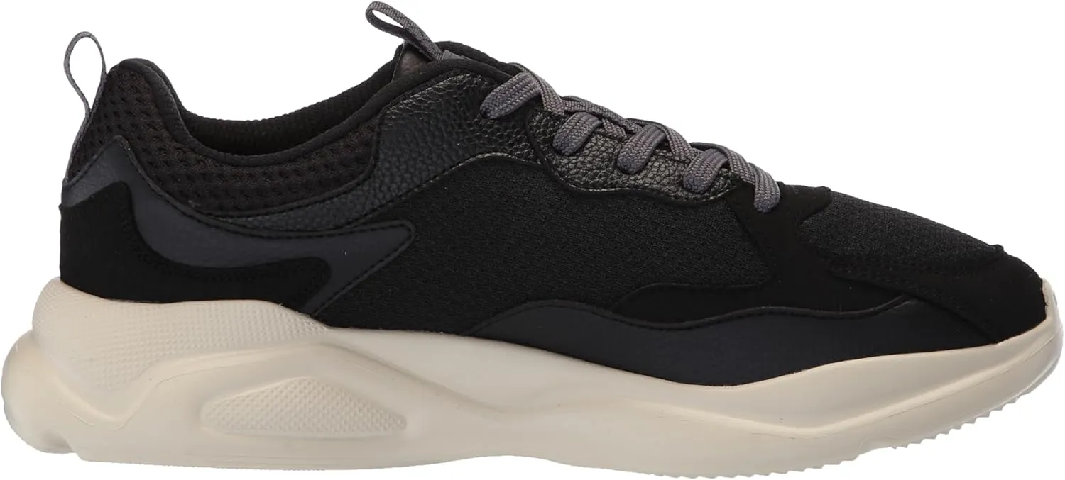 HUGO Men's Running Style Mix Material Sneakers