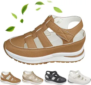 HUIQINGLI Women's Hollow Out Breathable Platform Wedge Sandals Sneakers, Clogs For Women Wide Width WedgesandalsHollow