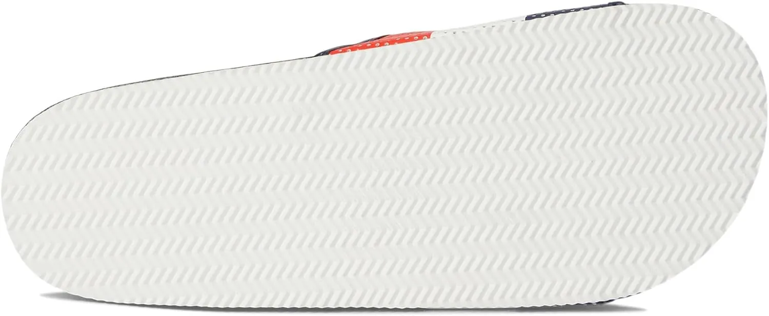 Janie and Jack Boy's Red White Blue Slide (Toddler/Little Big Kids) Sandal