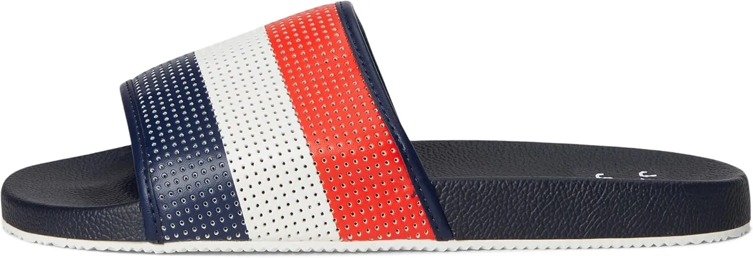 Janie and Jack Boy's Red White Blue Slide (Toddler/Little Big Kids) Sandal