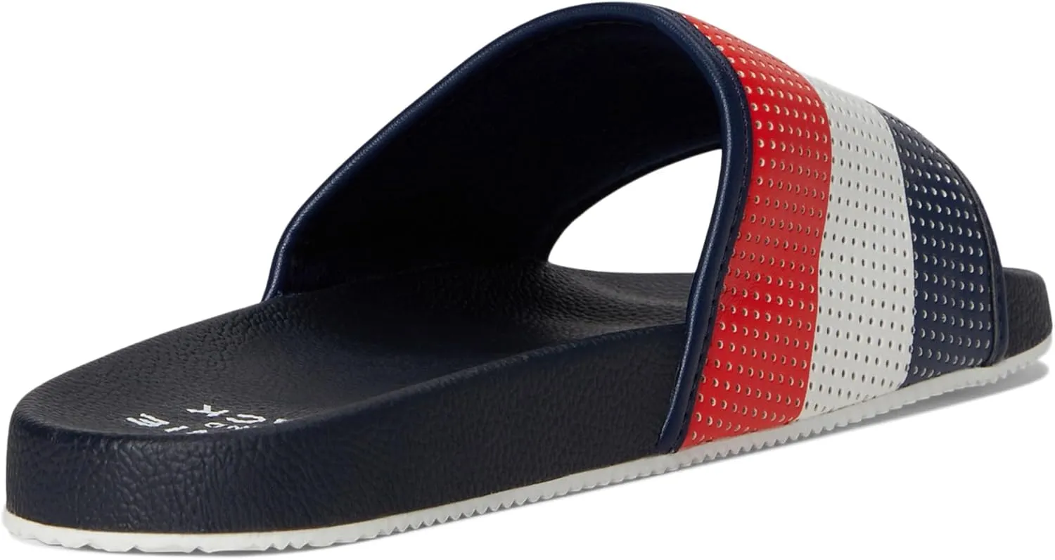Janie and Jack Boy's Red White Blue Slide (Toddler/Little Big Kids) Sandal
