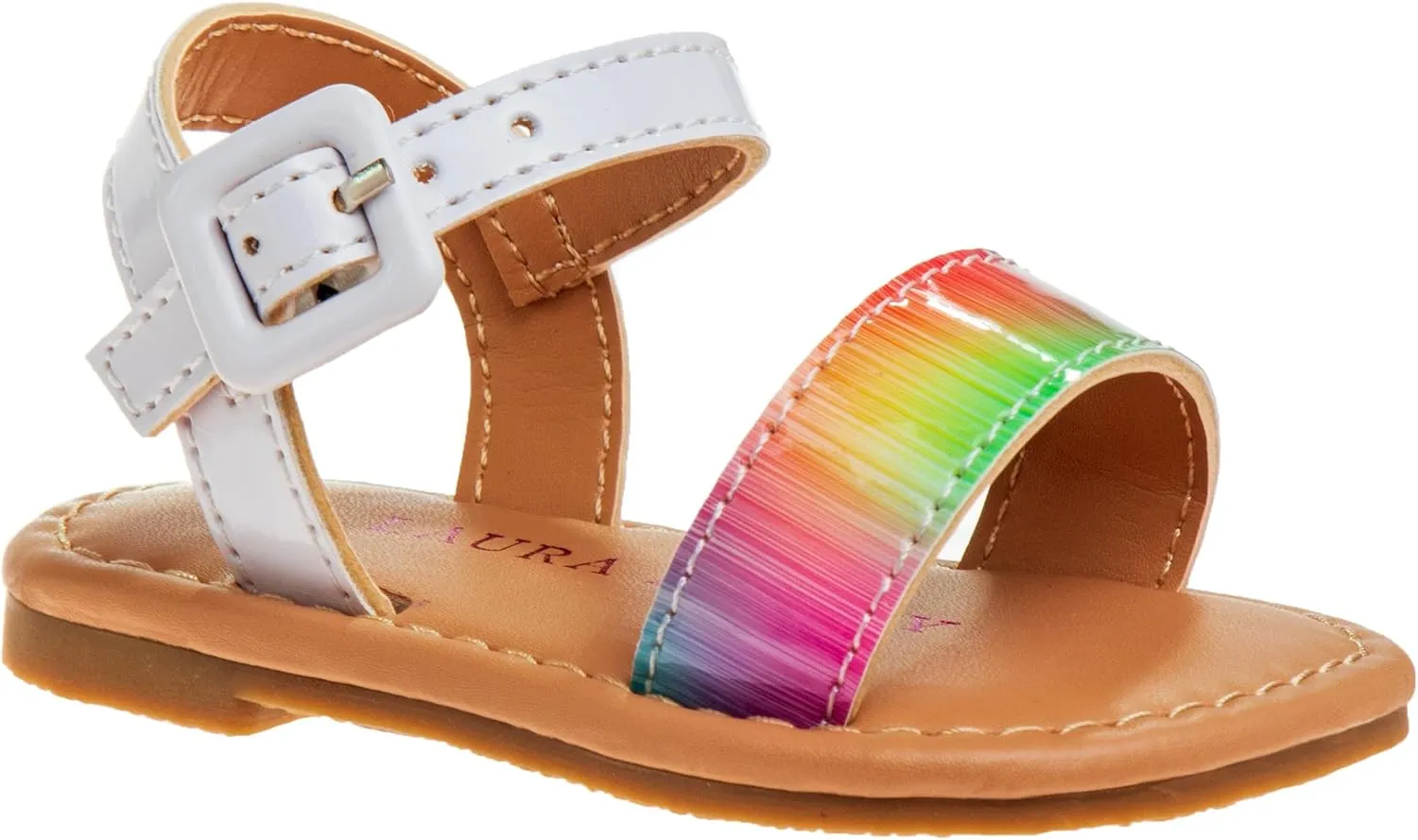 Josmo Baby Lightweight Sandals - Girls NewBorn SlipOn (Size 2-4 Infant)
