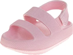 Josmo Kids Open Toe Strap Sandals - Lightweight Boys Girls Summer Shoes Size 5-10 Toddler
