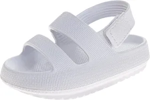 Josmo Kids Open Toe Strap Sandals - Lightweight Boys Girls Summer Shoes Size 5-10 Toddler