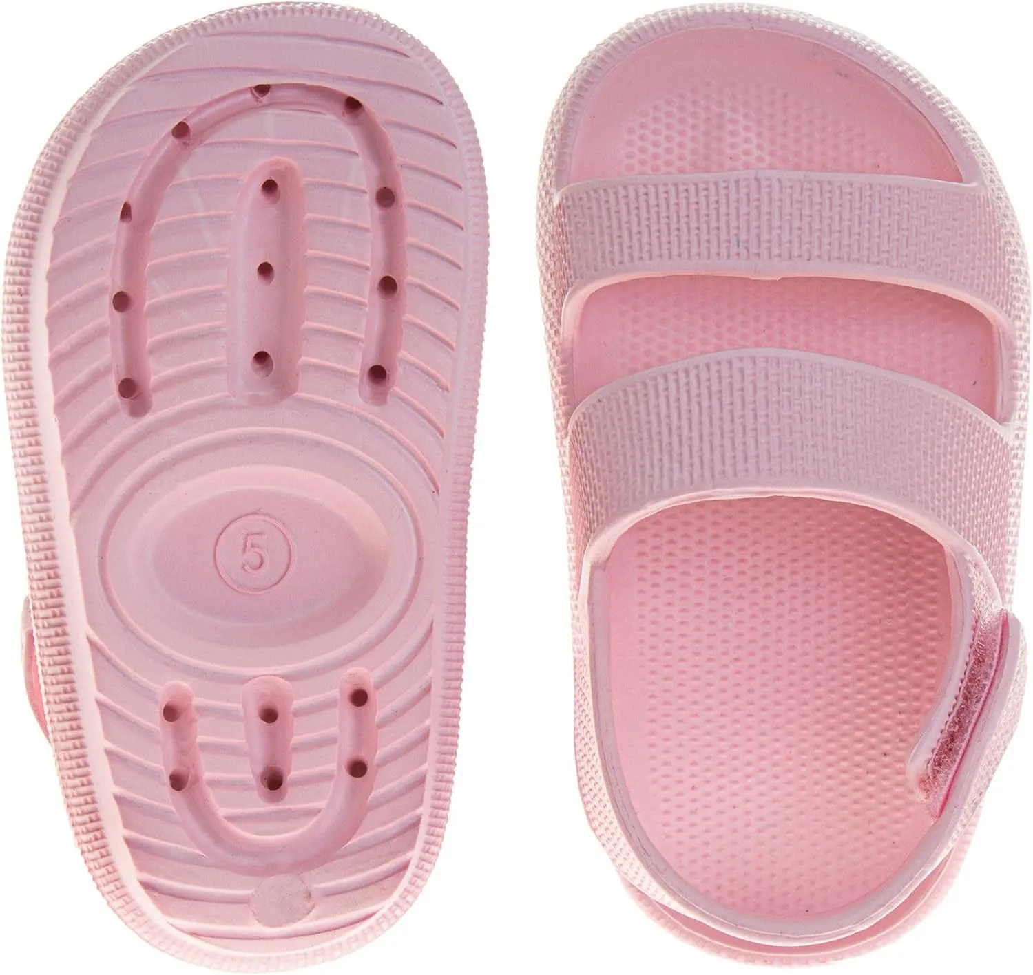 Josmo Kids Open Toe Strap Sandals - Lightweight Boys Girls Summer Shoes Size 5-10 Toddler