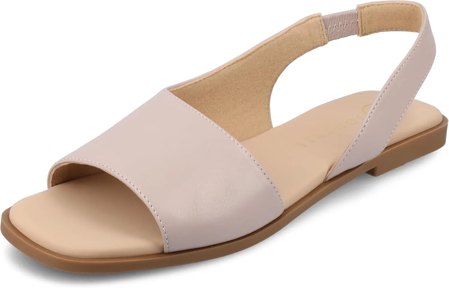 Journee Collection Women's Brinsley Slingback Flat Sandals