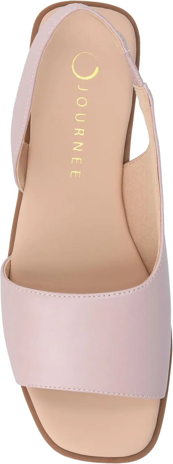 Journee Collection Women's Brinsley Slingback Flat Sandals