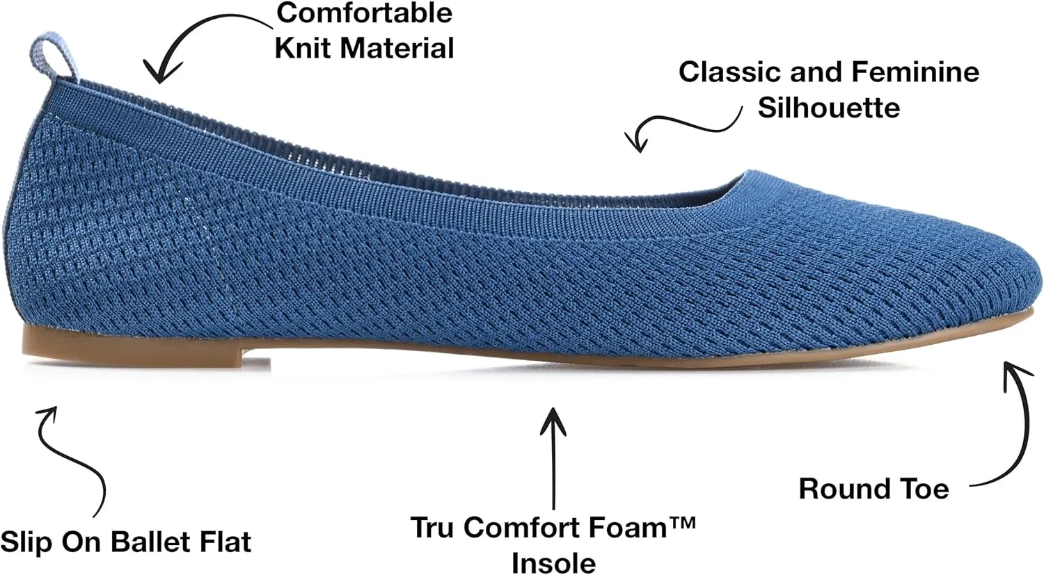 Journee Collection Women's Maryann Ballet Flat