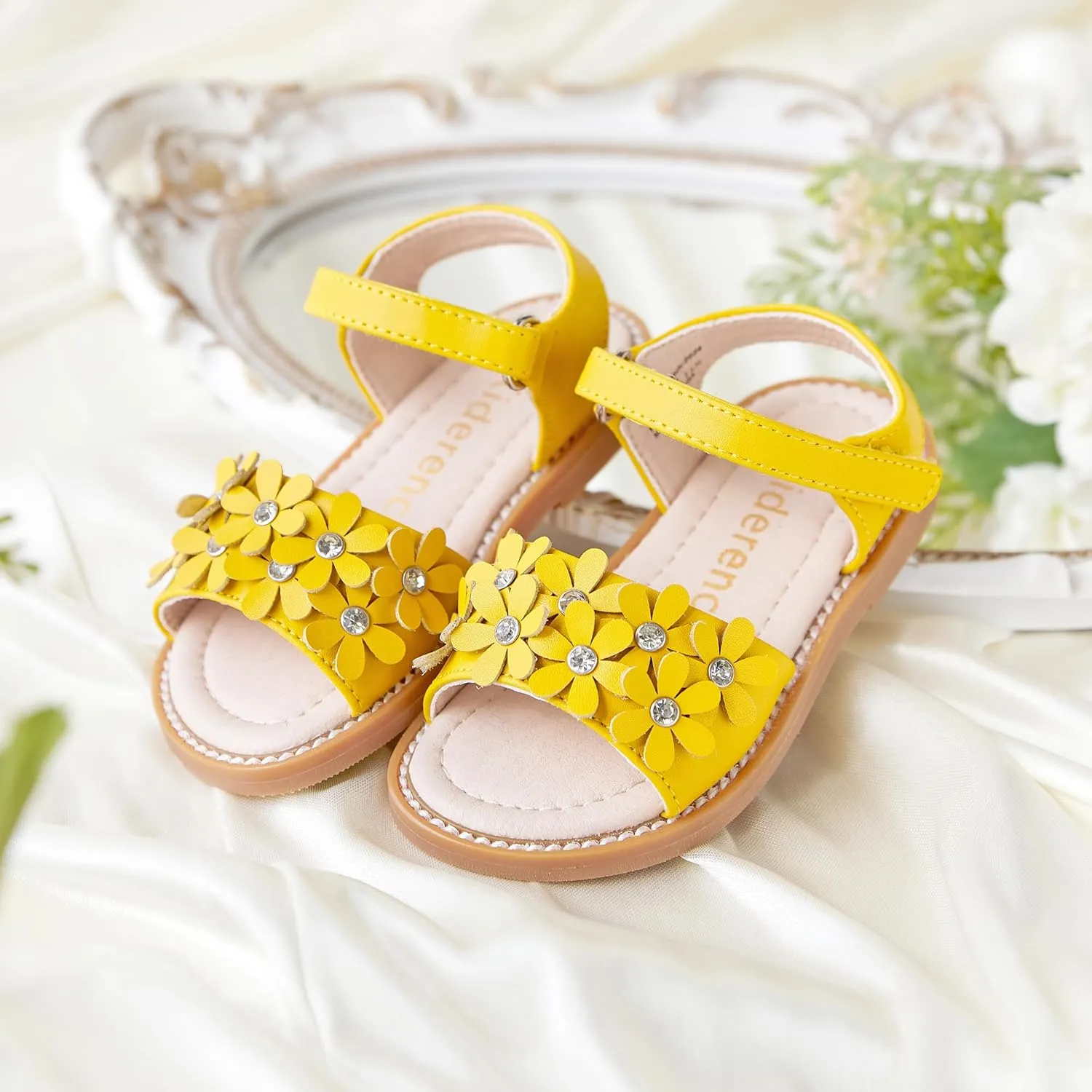 Kiderence Toddler Girls Sandals Little Girls Kids Summer Shoes Toddler Sandals