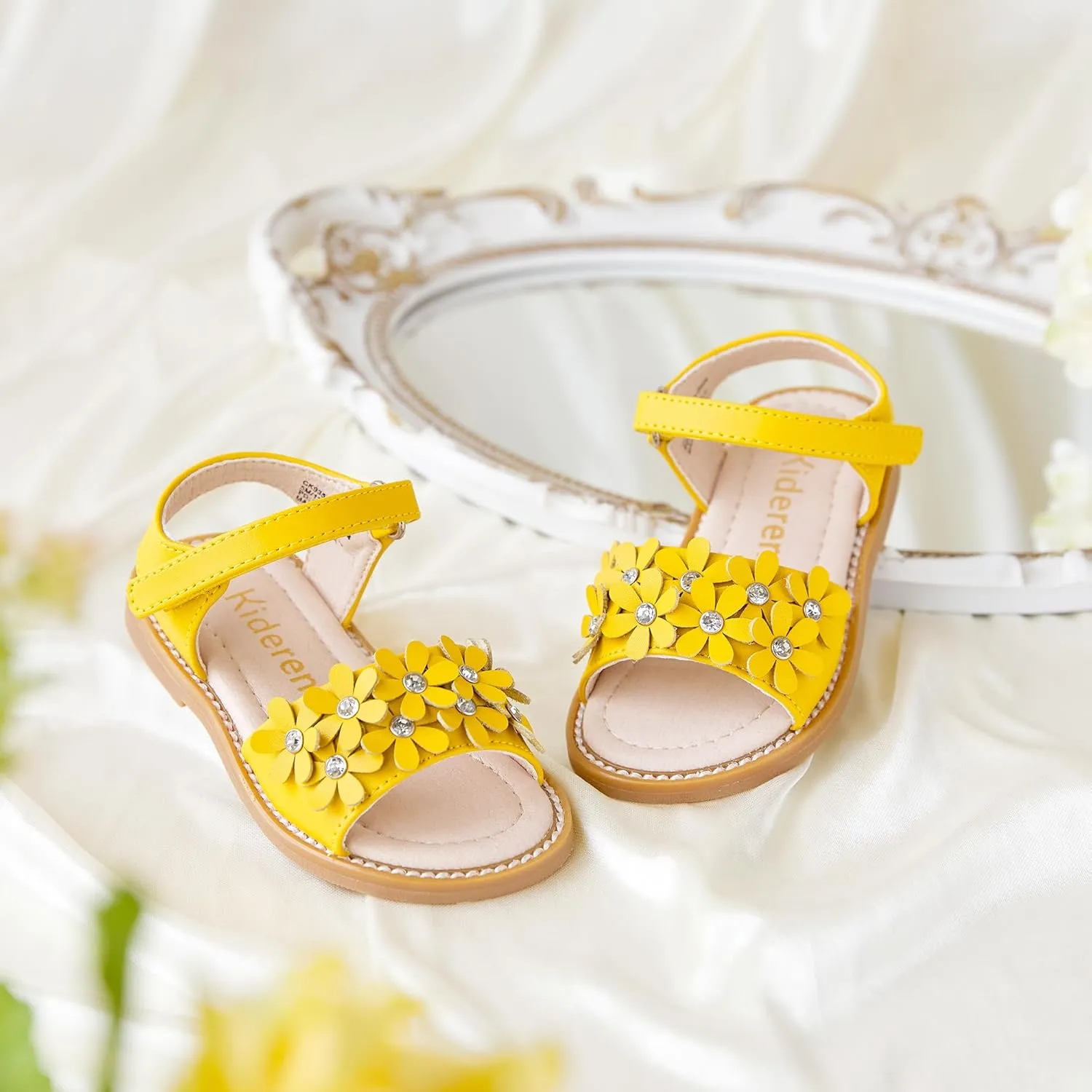 Kiderence Toddler Girls Sandals Little Girls Kids Summer Shoes Toddler Sandals
