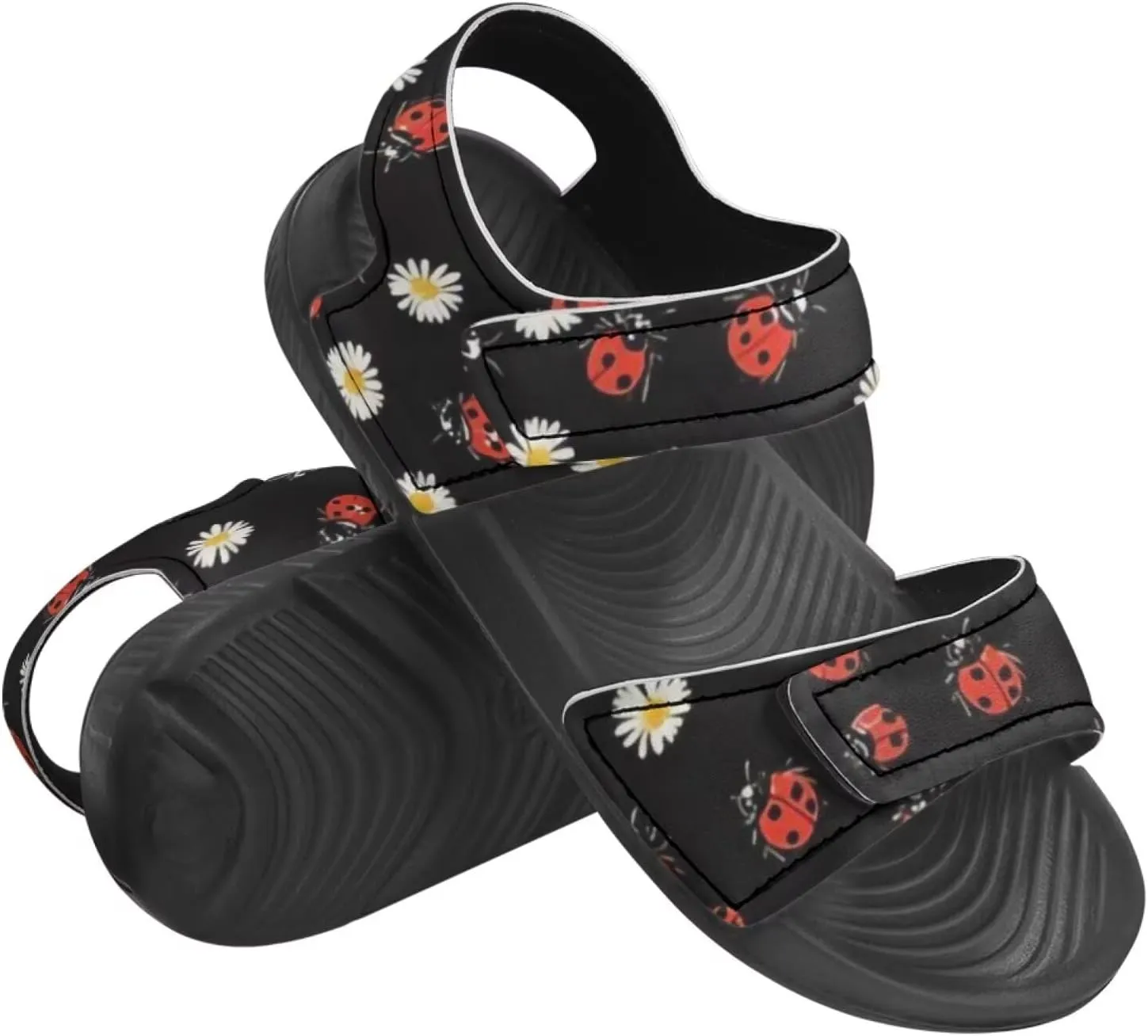 Kids Sandals for Boy Girls Summer Sandals Athletic Slide Shoes Non Slip Double Buckle Strap Kids Summer Footwear