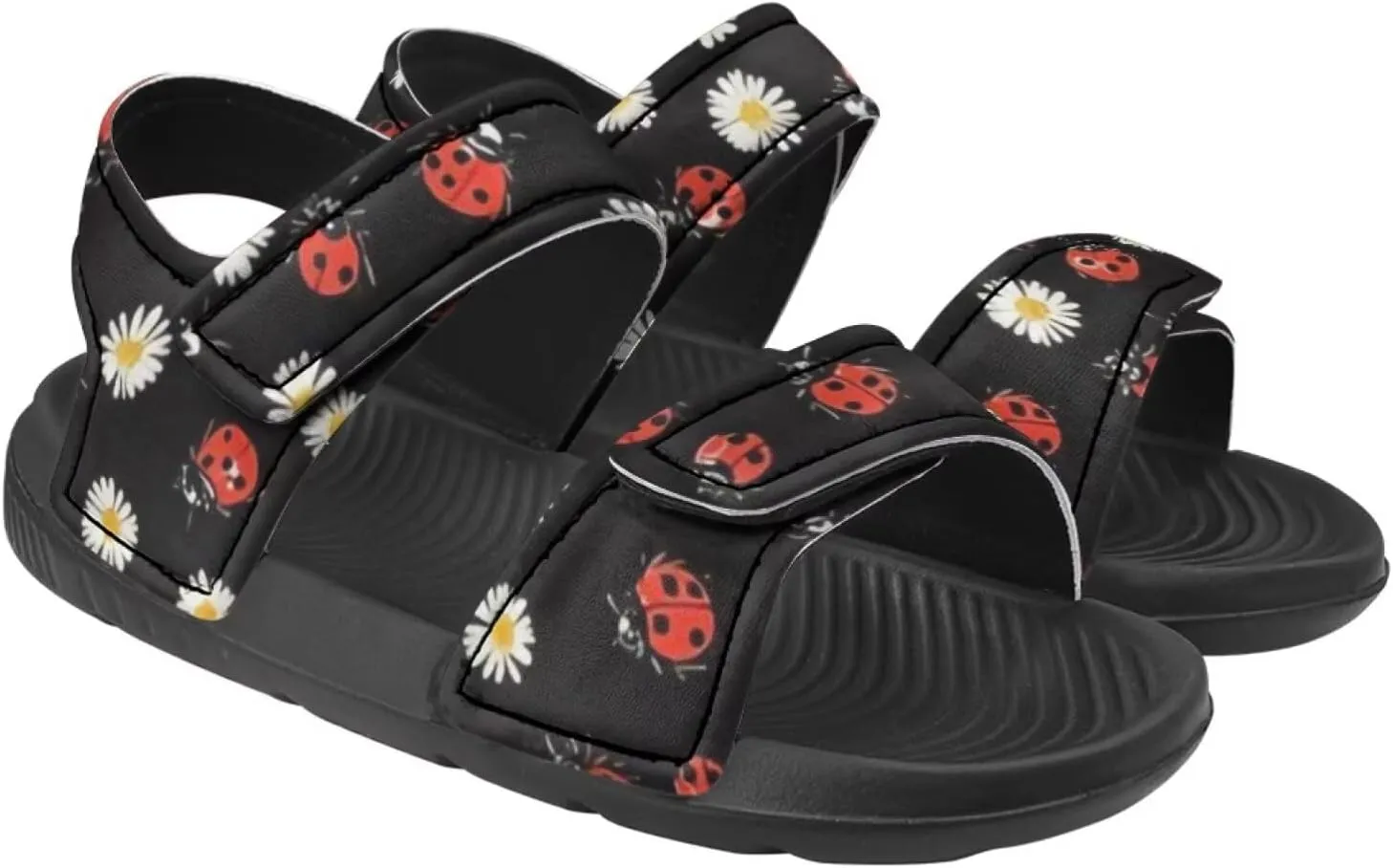 Kids Sandals for Boy Girls Summer Sandals Athletic Slide Shoes Non Slip Double Buckle Strap Kids Summer Footwear
