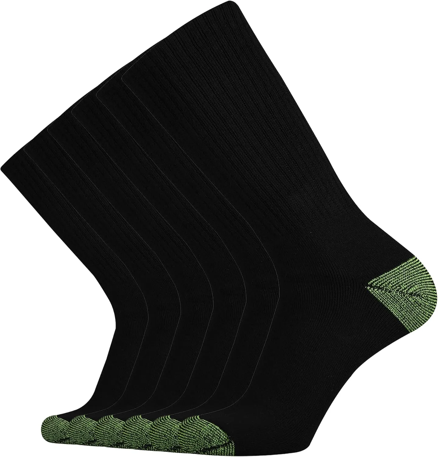 KMM Men's Cotton Full Thick Cushion Crew Socks Moisture Control Heavy Duty Work Boot Warm Thermal Anti Wicking Sweat Blisters