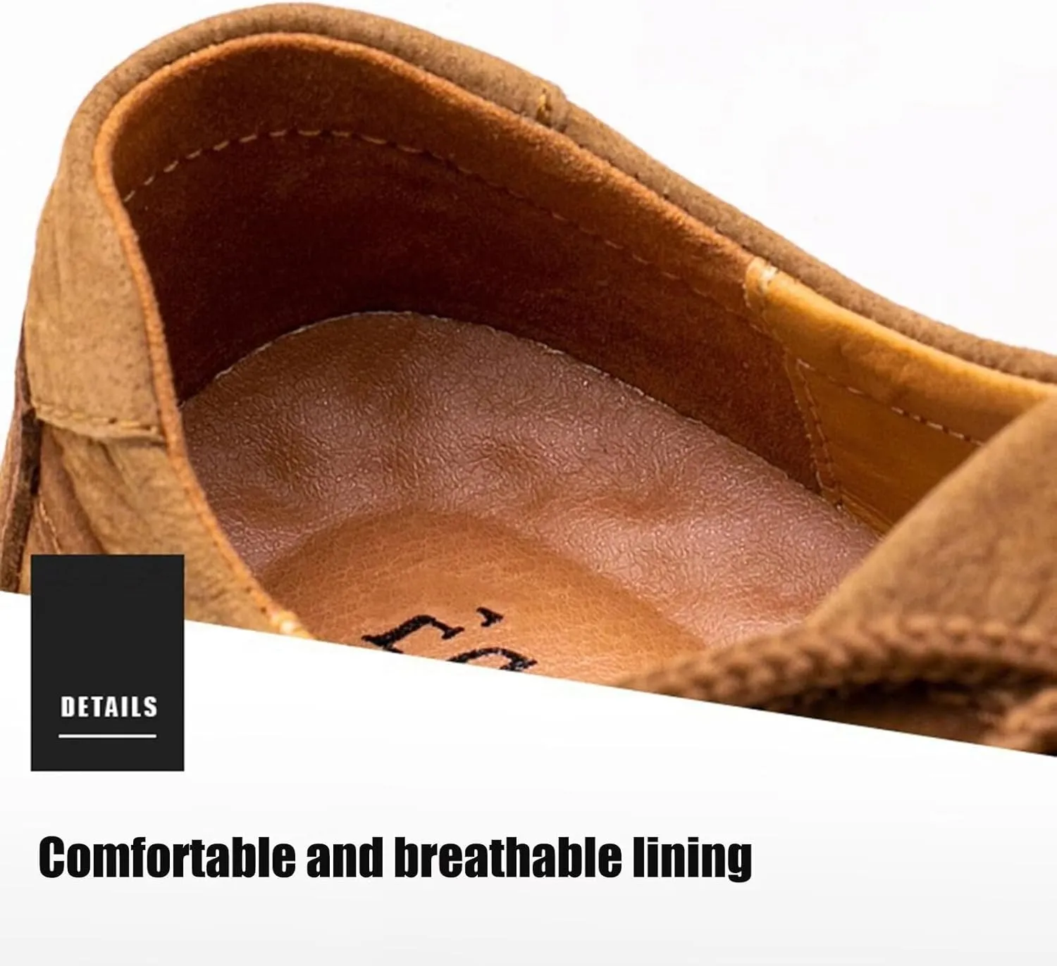 Leather Hiking Shoes Loafers Shoes for Men Walking Driving Shoes Outdoor Camping Trekking Shoes