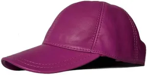 Lukkizara Genuine Real Lambskin Leather Unisex Baseball Cap - 100% Sheepskin Adjustable