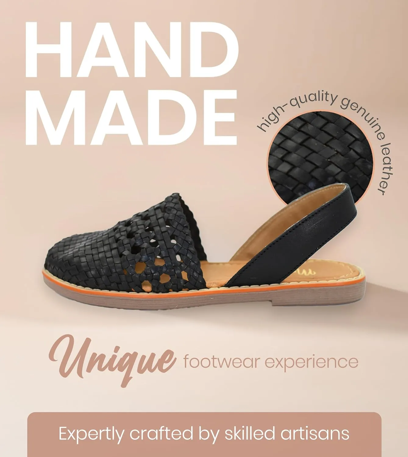 Macarena Collection Womens Shoes Leather Sandals for Women | Huarache Handmade Mexican Sandals Women | Comfortable & Stylish Womens Sandals 2340