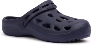 Madison Unisex Lightweight Hinged Straps Slide Sandal, Navy blue, 17 EU