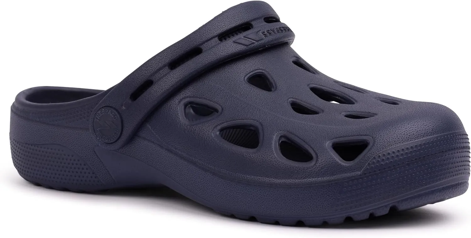 Madison Unisex Lightweight Hinged Straps Slide Sandal, Navy blue, 17 EU
