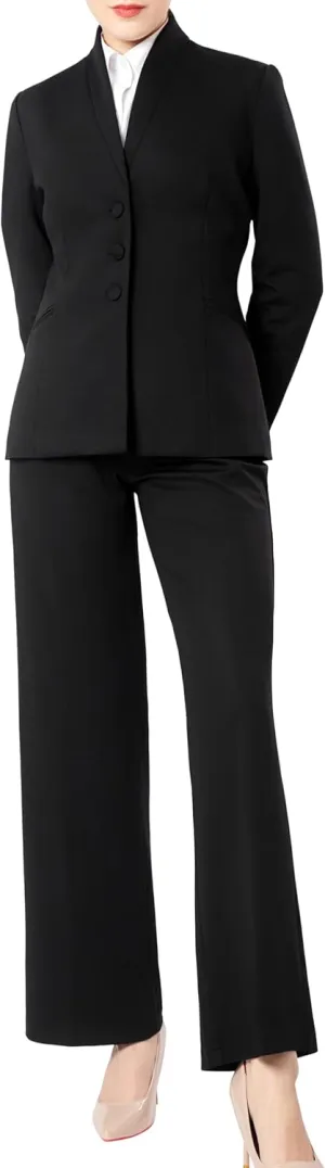 Marycrafts Women's Business Outfit Blazer Wide Leg Pant Suits Set for Work