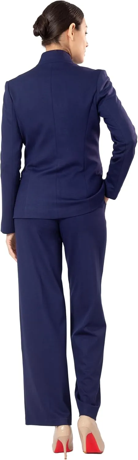 Marycrafts Women's Business Outfit Blazer Wide Leg Pant Suits Set for Work