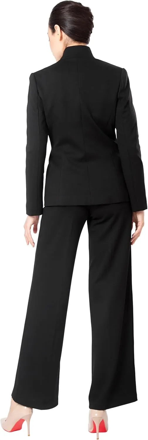 Marycrafts Women's Business Outfit Blazer Wide Leg Pant Suits Set for Work