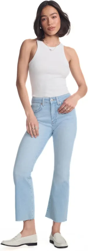 Mavi Women's Anika High Rise Crop Flare Leg Jeans
