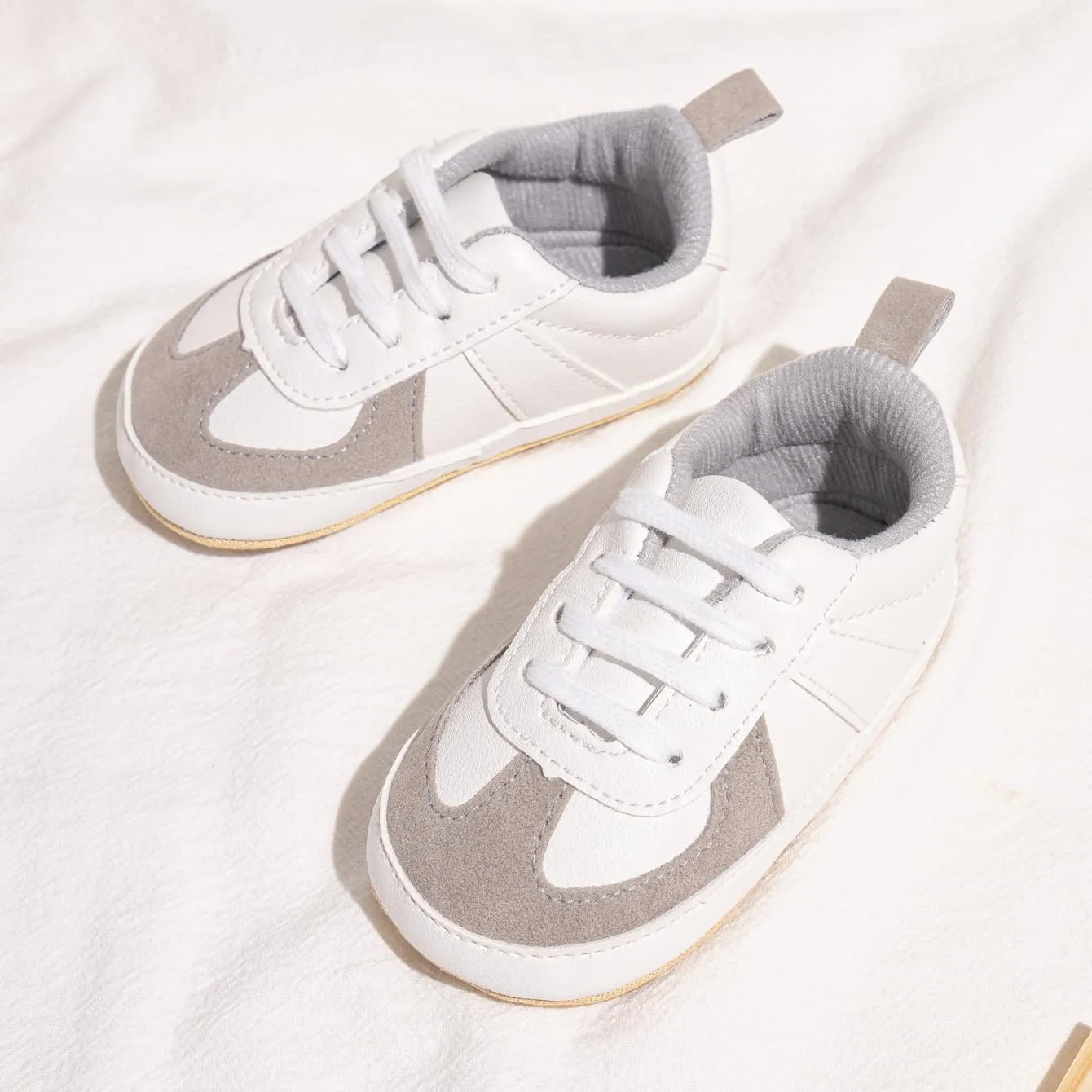 Meckior Infant Baby Girls Boys Canvas Shoes Soft Sole Toddler Slip On Newborn Crib Moccasins Casual Sneaker Austin Boy's Flat Lazy Loafers First Walkers Skate Shoe