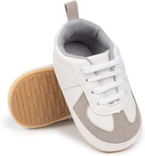 Meckior Infant Baby Girls Boys Canvas Shoes Soft Sole Toddler Slip On Newborn Crib Moccasins Casual Sneaker Austin Boy's Flat Lazy Loafers First Walkers Skate Shoe
