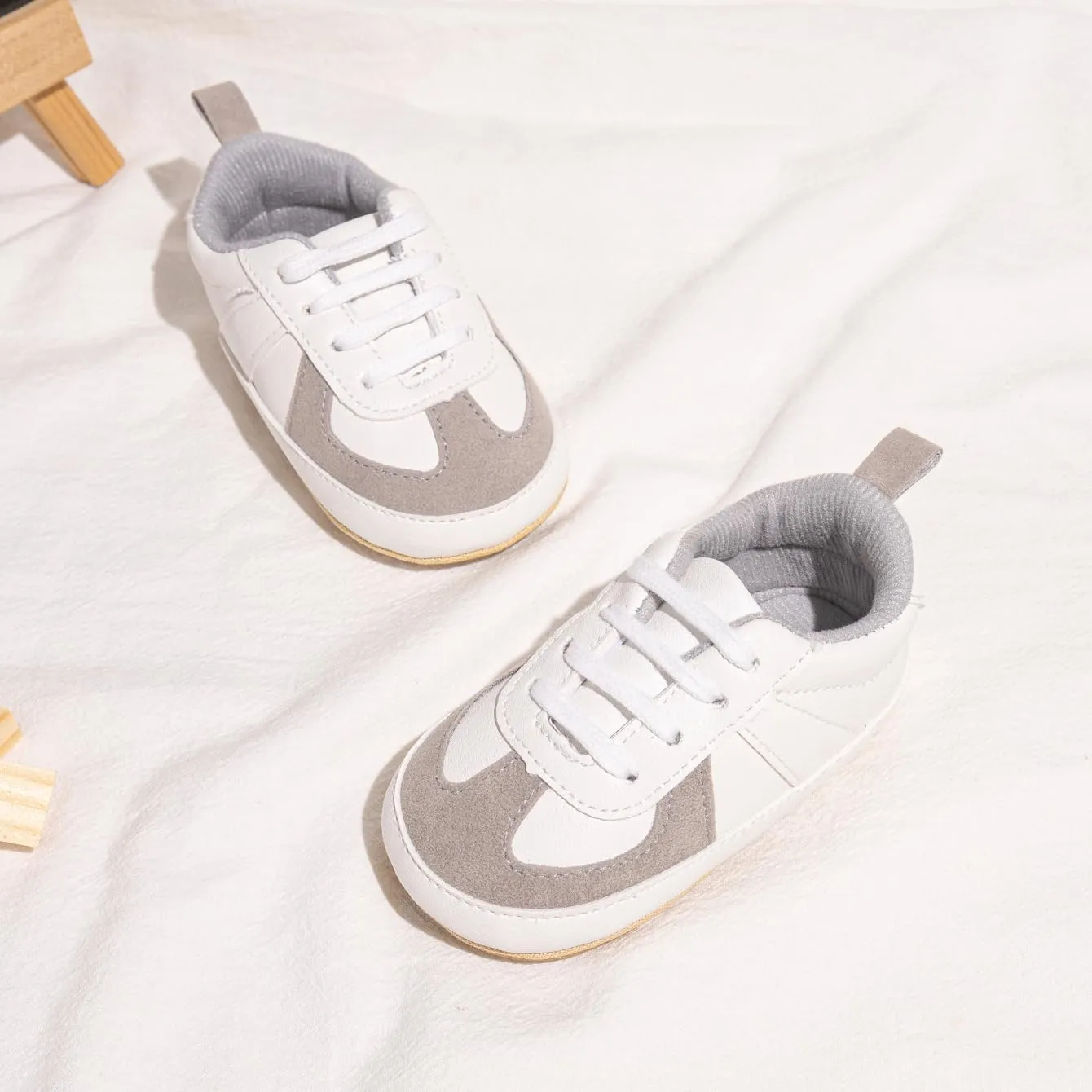 Meckior Infant Baby Girls Boys Canvas Shoes Soft Sole Toddler Slip On Newborn Crib Moccasins Casual Sneaker Austin Boy's Flat Lazy Loafers First Walkers Skate Shoe