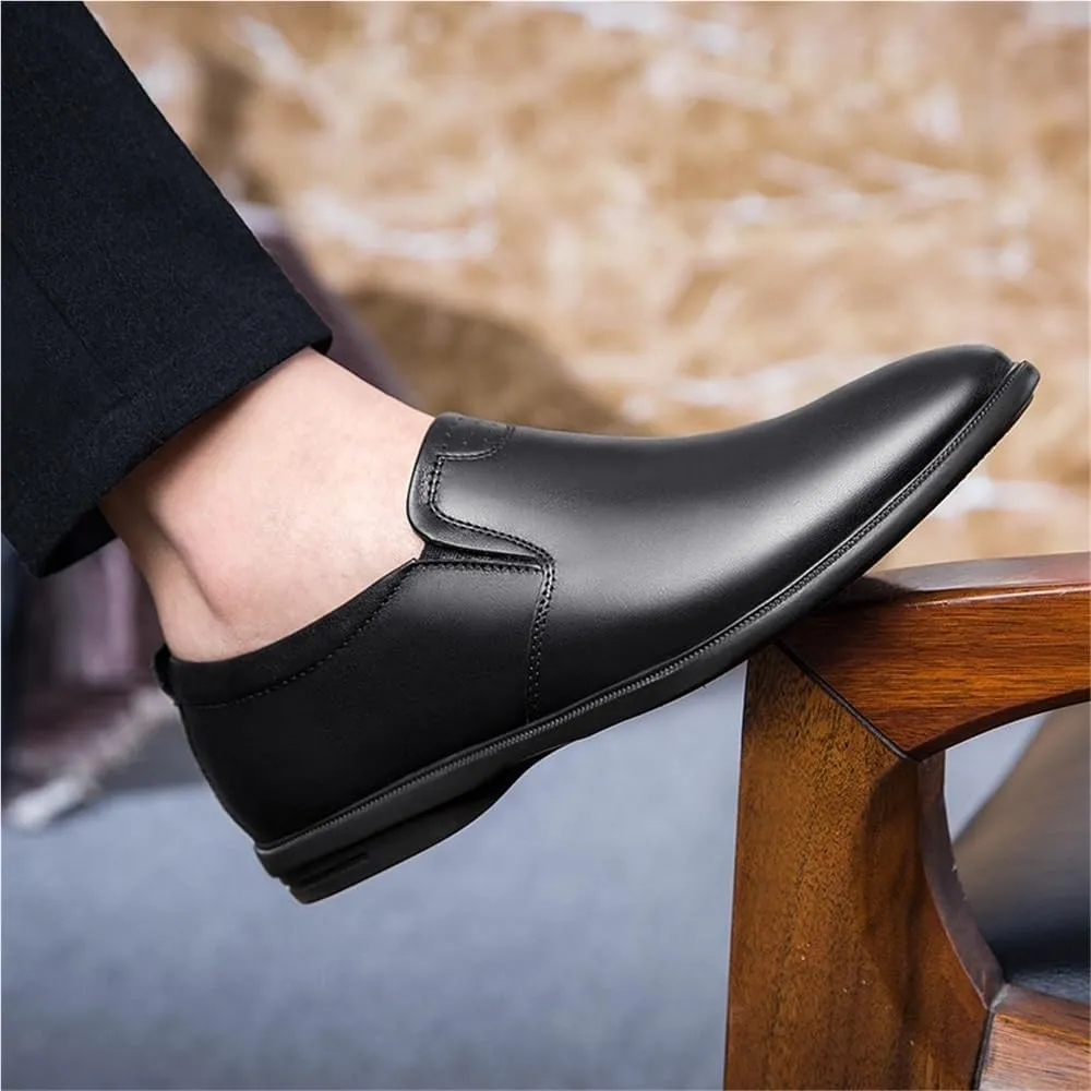 Men Cowhide Leather Driving Boat Shoes Soft Sole Breathable Comfortable Leisure Casual Flats