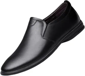 Men Cowhide Leather Driving Boat Shoes Soft Sole Breathable Comfortable Leisure Casual Flats