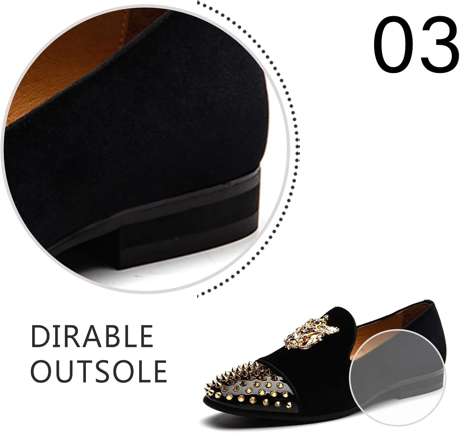Men Genuine Leather Mens Metallic Textured Slip-on Glitter Loafers Shoes