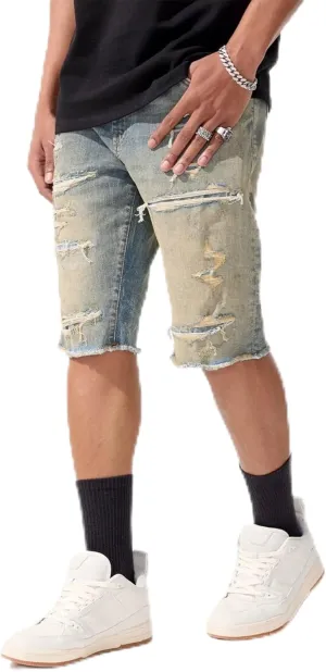 Men OG Arlington Denim Short with Shreds (Desert Storm)