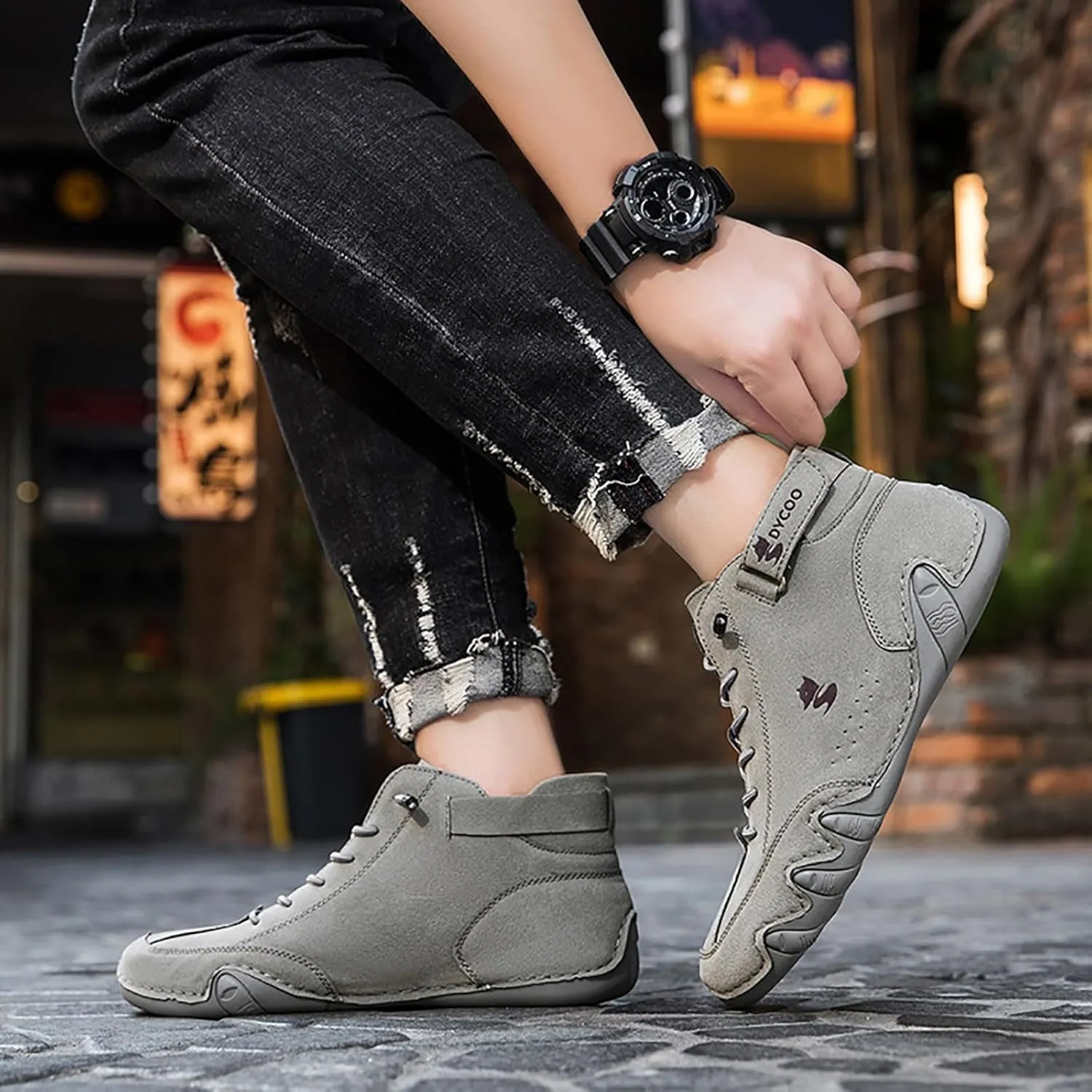 Men's Casual Shoes Daily Wear Stylish Closed Toe Design Versatile Footwear All Season Comfortable Flat Shoes