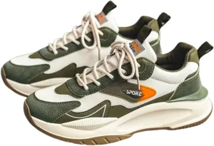 Men's Casual Sneakers - Breathable Lace-Up Shoes Non-Slip Sole, Comfortable for Casual Attire
