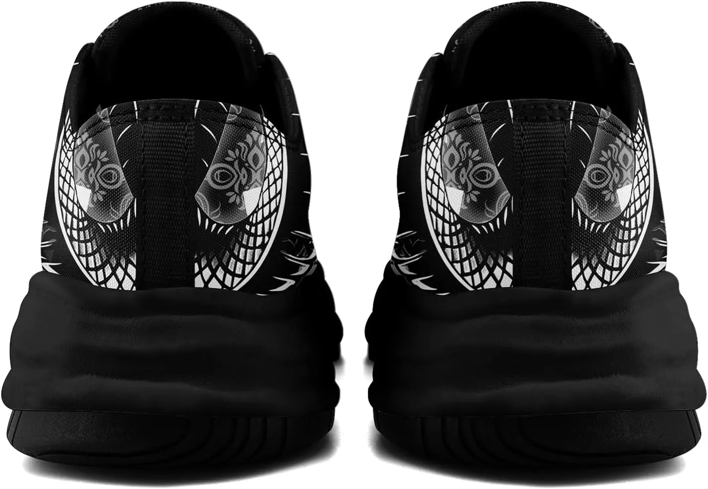Men's Fashion Canvas Sneaker Low Top Flat Casual Shoes Women's Vibrant Skull Lightweight Comfort Walking Shoes