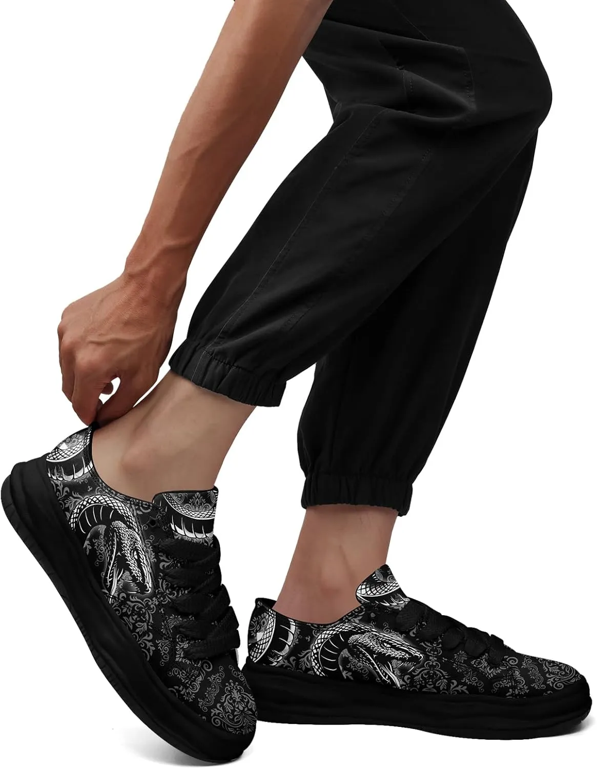 Men's Fashion Canvas Sneaker Low Top Flat Casual Shoes Women's Vibrant Skull Lightweight Comfort Walking Shoes