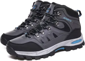 Men's Hiking Shoes, High Top, Outdoor, Camping, Open Air, Mountain Climbing, Hiking (Color : Gris, Size : 10)