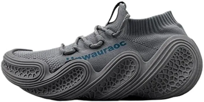 Men's Knit Sneakers Breathable Mesh Supportive Cushioning Platfrom Thick-Soled Shoes for Outdoor Workouts Urban Adventures