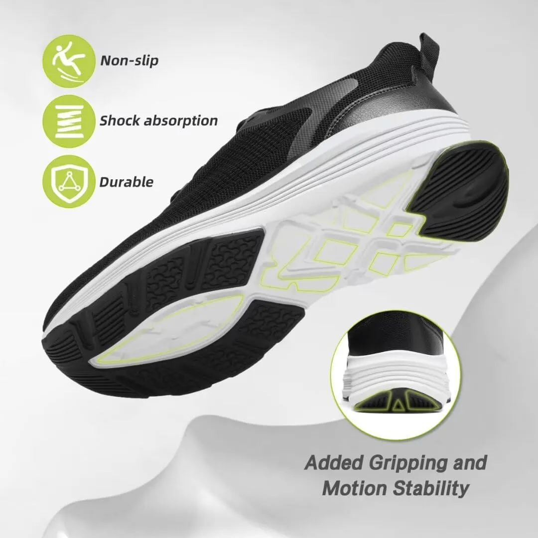 Men's Orthopedic Fashion Sneakers: Comfortable Arch Support Plantar Fasciitis Orthotic Walking Shoes, Casual Work Supportive Sport Athletic Flat Feet Shoes for Foot and Heel Pain Relief