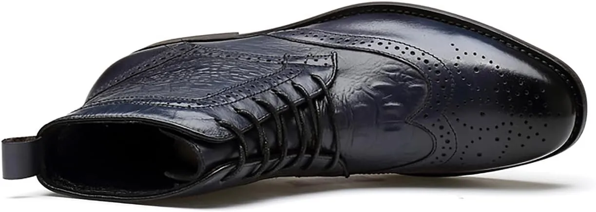 Men's Oxfords Boots Dress Casual Leather Fashion Wingtips Brogues Chelsea Boots Tuxedo Ankle Danner Boots for Men