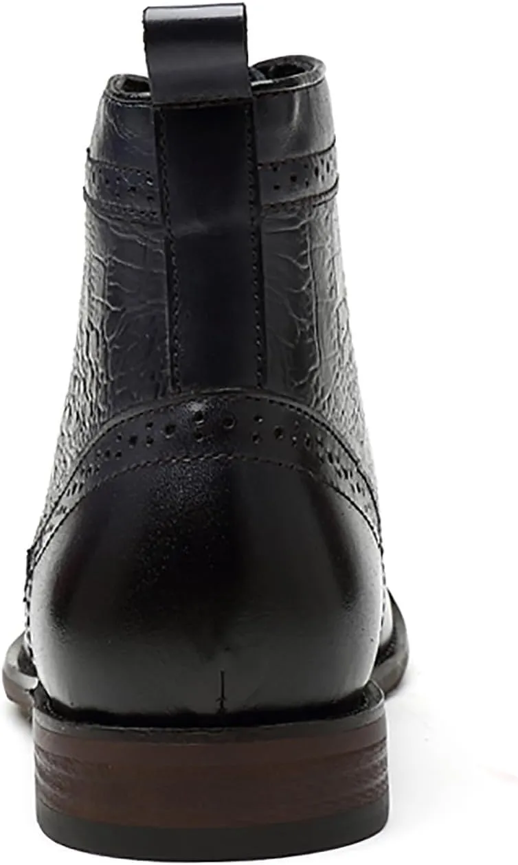 Men's Oxfords Boots Dress Casual Leather Fashion Wingtips Brogues Chelsea Boots Tuxedo Ankle Danner Boots for Men
