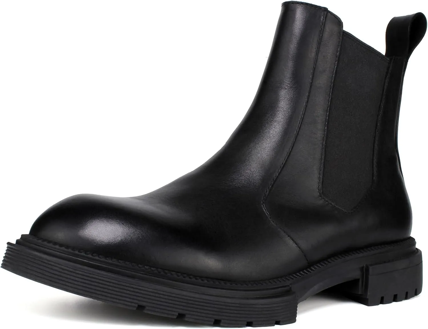 Men's Premium Leather Chelsea Boots | Double Elastic Gussets & Breathable OrthoLite Anti-Odor Insoles | Slip-Resistant Rubber Outsole, Leather Lined for All-Day Comfort (Casual & Work)